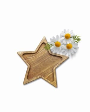 Star Shape wooden tray