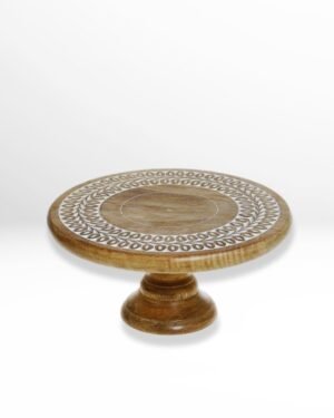 wooden engraved cake stand-Manufacturer Handmade B2B