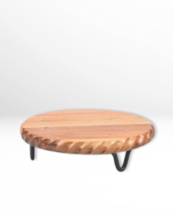 Bulk Wooden Cake Stand with mEtal legs manufacturer Handmade B2B