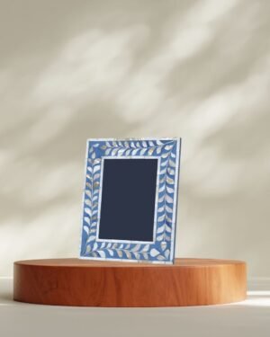 Blue mother of pearl inlay Picture frames manufacturer handmade b2b