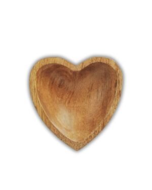 Heart Shape wooden bowl manufacturer- handmade b2b