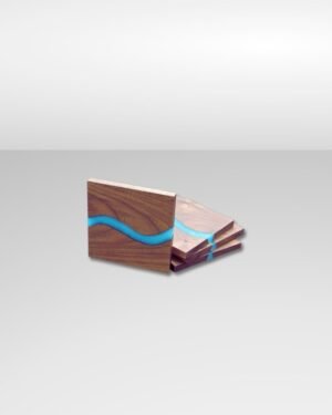 wood and epoxy resin coasters Manufacturer handmade B2B