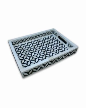 Black Bone Inlay Tray Manufacturer Handmade B2B