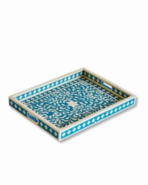 Turquoise Mother of Pearl Inlay Tray manufacturer Handmade B2B