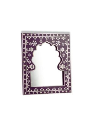 Dark Brown Mother of Pearl Inlay Mirror manufacturer Handmade B2B