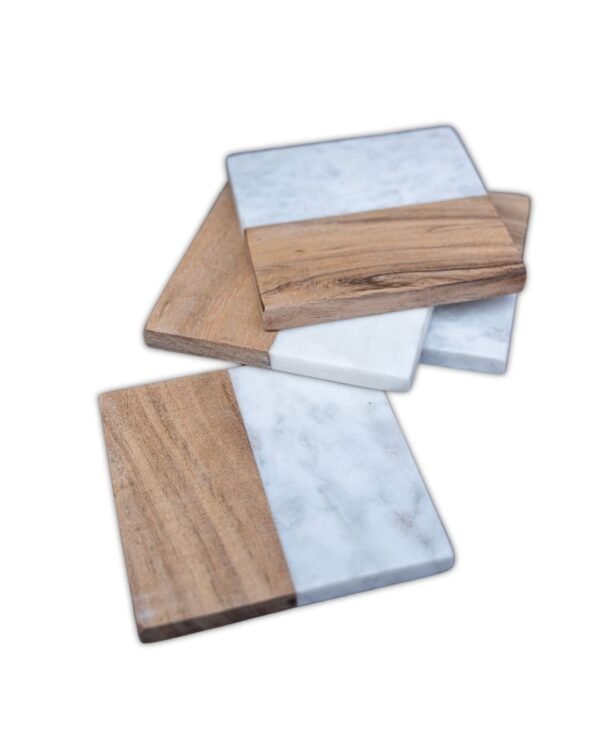 Wood and Marble Coasters Manufacturer Handmade B2B